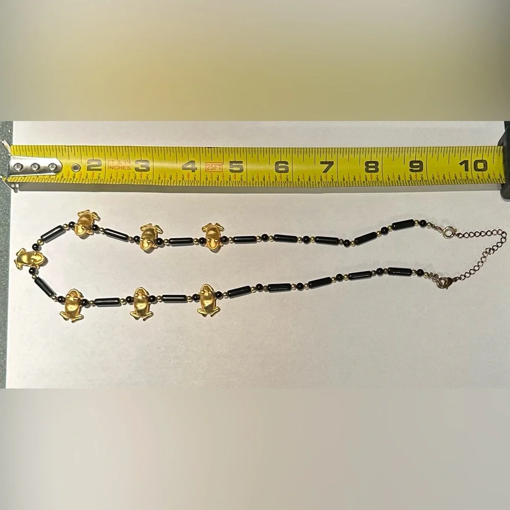 Museum Company Frog Necklace and Earring Set - Picture 6 of 7